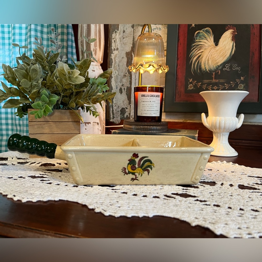 Rooster Vintage METLOX Poppytrail Dish - Picture 2 of 16